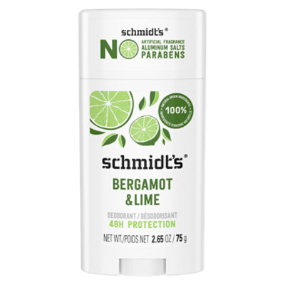 Schmidts Deod Brgmt Lime - 2.65OZ - Image 1