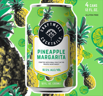 Craftwell Pineapple Margarita In Can - 4-12 FZ - Image 3