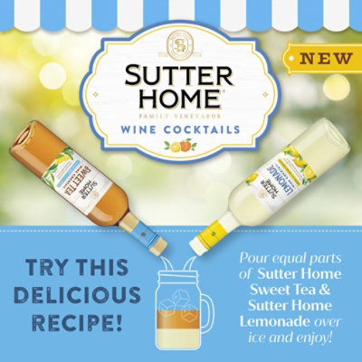 Sutter Home Sweet Tea with Lemon Wine Cocktail - 4-187 Ml - Image 4