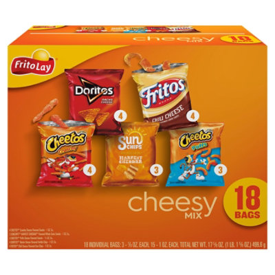 Frito Lay Variety Pack Cheesy Mix - 18 Count - Image 1