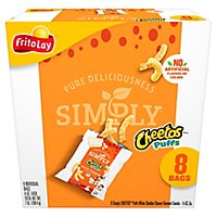 Cheetos Simply Cheese Flavored Snacks White Cheddar Puffs - 7 OZ - Image 2