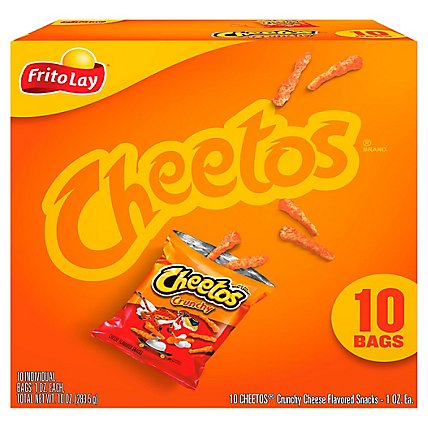 Cheetos Crunchy Cheese Flavored Snacks - 10 OZ - Image 2