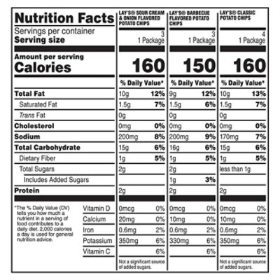 Lays Potato Chips Variety Pack - 10 OZ - Image 4
