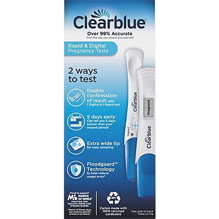 Clearblue Digtl Rapid Pregnancy Test - 2 CT