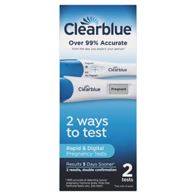 Clearblue Digtl Rapid Pregnancy Test - 2 CT