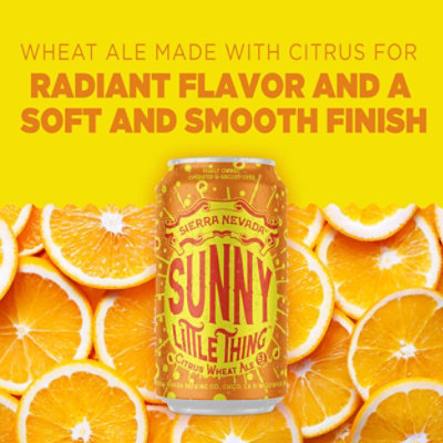 Sierra Nevada Sunny Little Thing Citrus Wheat Ale Craft Beer In Cans - 6-12 Oz - Image 4