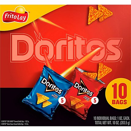 Doritos Tortilla Chips Variety Pack 1 Ounce 10 Count - 10 OZ - Image 6