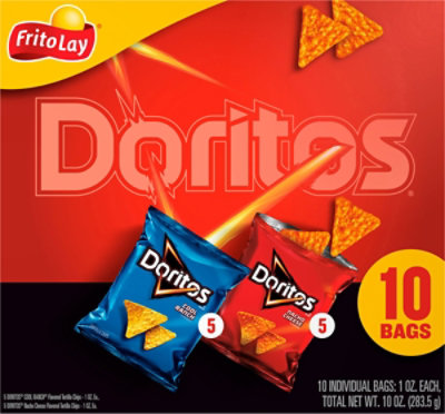 Doritos Tortilla Chips Variety Pack 1 Ounce 10 Count - 10 OZ - Image 6