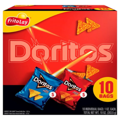 Doritos Tortilla Chips Variety Pack 1 Ounce 10 Count - 10 OZ - Image 2