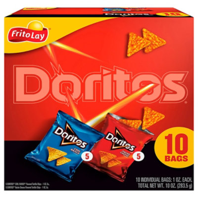 Doritos Tortilla Chips Variety Pack 1 Ounce 10 Count - 10 OZ