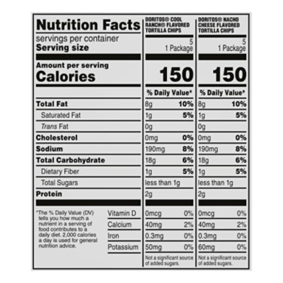 Doritos Tortilla Chips Variety Pack 1 Ounce 10 Count - 10 OZ - Image 4