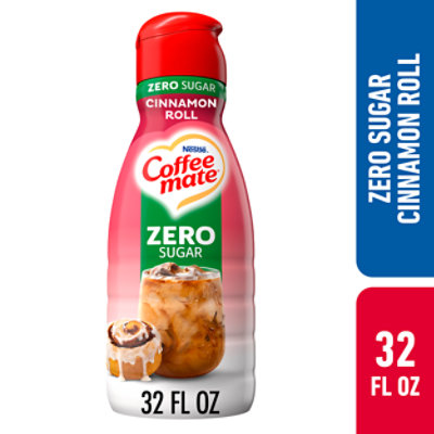 Coffee mate Zero Sugar Cinnamon Roll Liquid Coffee Creamer - 32 Fl. Oz.