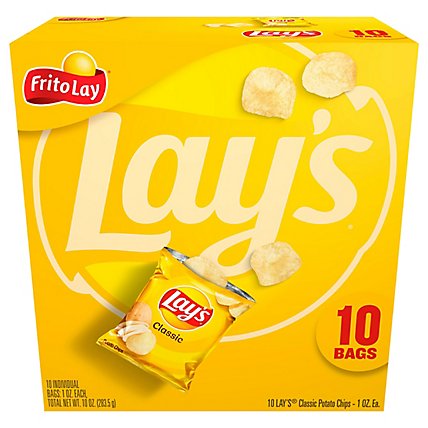 Lay's Classic Potato Chips - 10ct - Image 3