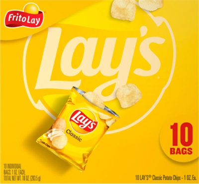 Lay's Classic Potato Chips - 10ct - Image 6