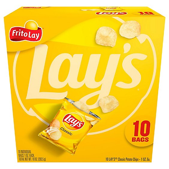Lay's Classic Potato Chips - 10ct