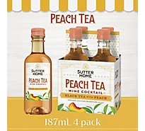 Sutter Home Peach Tea Wine Cocktail - 4-187 Ml