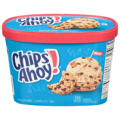 Chips Ahoy! Chocolate Chip Cookie Frozen Dairy Dessert  Scoopable Tub - 1.5 Quart - Image 3