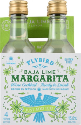 Flybird Cktl Marg Baja Lime Can Pack Wine - 4-250 ML - Image 4