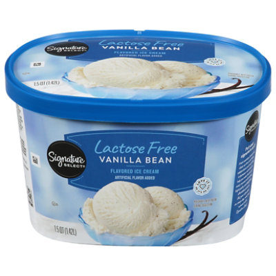 Signature Select Blue Rim Vanilla Bean Lactose Free Ice Cream - 1.5 Quart - Image 1