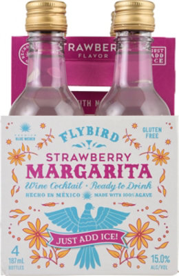 Flybird Cktl Marg Straw Can Pack Wine - 4-250 ML - Image 4