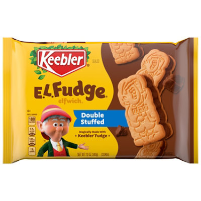 Keebler E.L. Fudge Double Stuffed Elfwich Cookies Stuffed with Crème Filling - 12 Oz - Image 1