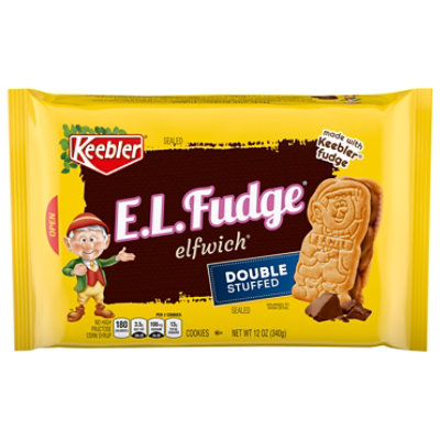 Keebler E.L. Fudge Elfwich Double Stuffed Cookies Original Package - 12 Oz