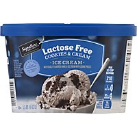 Signature Select Cookies & Cream Lactose Free Ice Cream - 1.5 QT - Image 6