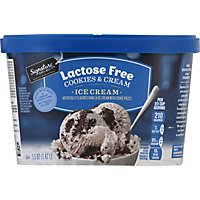 Signature Select Cookies & Cream Lactose Free Ice Cream - 1.5 QT - Image 2
