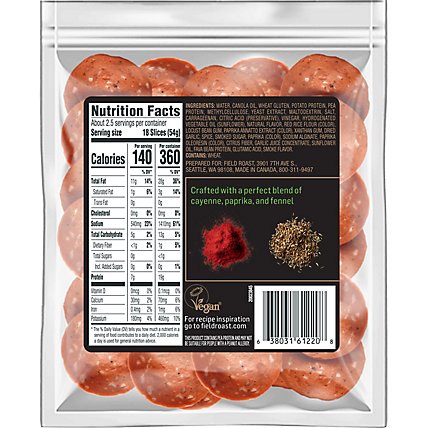 Field Roast Pepperoni Slices Plnt Bsd - 5 OZ - Image 6