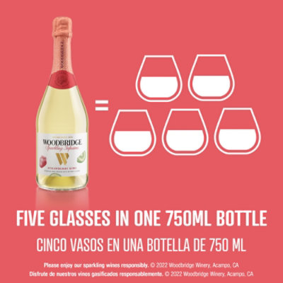 Woodbridge Sparkling Infusions Strawberry & Kiwi Sparkling Wine - 750 Ml - Image 5