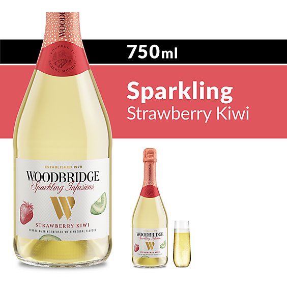 Woodbridge Sparkling Infusions Strawberry & Kiwi Sparkling Wine - 750 Ml