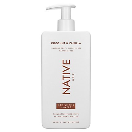 Native Shampoo Coconut Vanilla Moisturiz - 16.5 OZ - Image 2