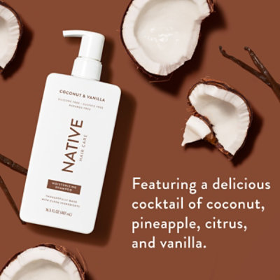Native Shampoo Coconut Vanilla Moisturiz - 16.5 OZ - Image 2