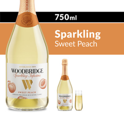 Woodbridge Sparkling Infusions Sweet Peach Sparkling Wine - 750 Ml