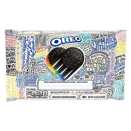 Oreo Pride 2022 Double Stuf Cookies 15.25z - 15.25 OZ - Image 3
