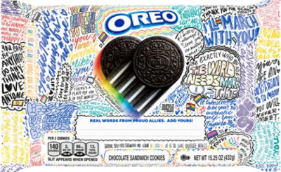 Oreo Pride 2022 Double Stuf Cookies 15.25z - 15.25 OZ - Image 2