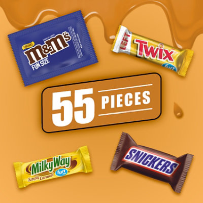 Snickers M&M'S Caramel TWIX & Milky Way Caramel Lovers Variety Pack Chocolate Candy - 33.43 Oz - Image 2