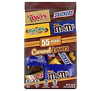 M&M'S Snickers Twix & Milky Way Caramel Lovers Chocolate Candy Variety Pack - 55 Count