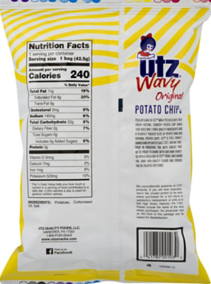 Utz Wavy Chip - 1.5 OZ - Image 2