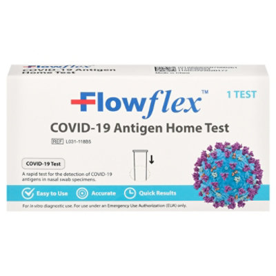 Flowflex COVID-19 Antigen Home Test 1 Count - Each