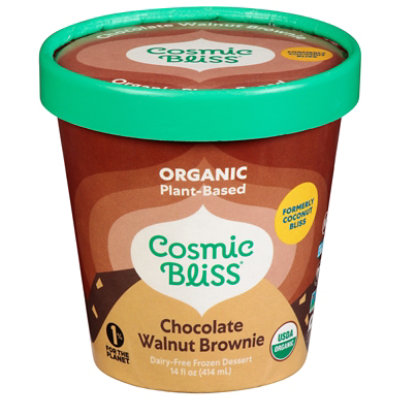 Cosmic Bliss Ice Cream Chocolate Walnut Brownie - 1 PT - Image 1