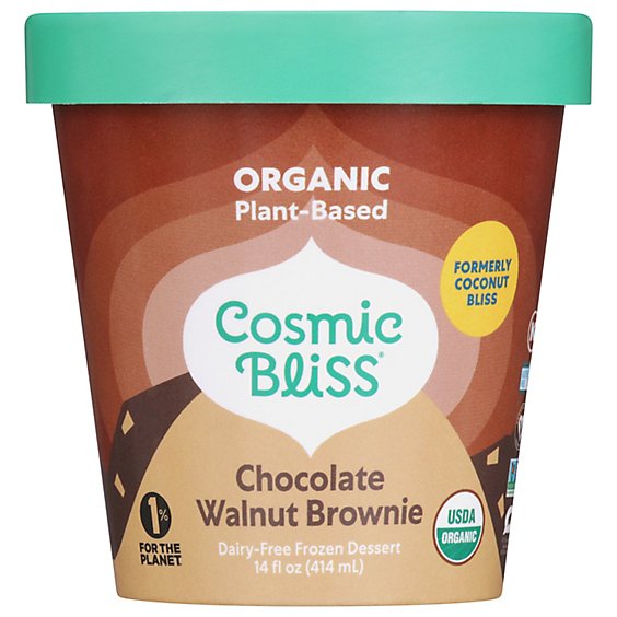 Cosmic Bliss Ice Cream Chocolate Walnut Brownie - 1 PT