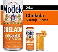 Modelo Chelada Naranja Picosa Mexican Import Flavored Beer 3.5% ABV - 24 Fl. Oz.