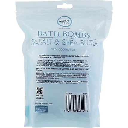 Signature Care Bath Bombs Sea Salt Shea - 5-2 OZ - Image 5