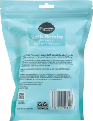 Signature Select/Care Bath Bombs Sea Salt Shea 5 Count - 2 Oz. - Image 3