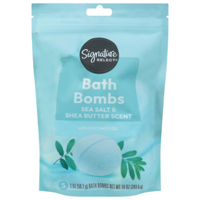 Signature Select Bath Bombs Sea Salt Shea 5 Pack - 2 Oz - Image 1