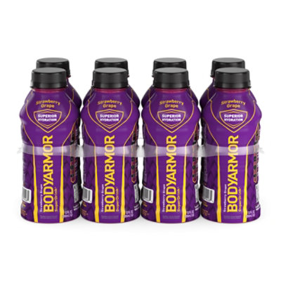 BODYARMOR SuperDrink Strawberry Grape Bottles - 8-12 Fl-Oz. - Image 1