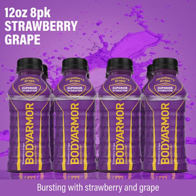 BODYARMOR SuperDrink Strawberry Grape Bottles - 8-12 Fl-Oz. - Image 5