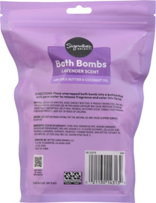 Signature Select/Care Bath Bombs Lavender Scented 5 Count - 2 Oz. - Image 4