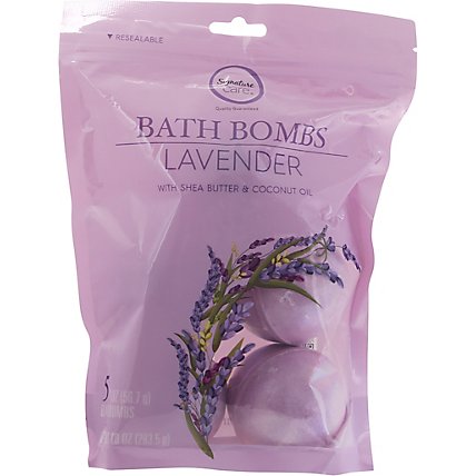 Signature Care Bath Bombs Lavender Scented - 5-2 OZ - Image 2